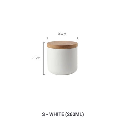 Stylish Nordic Minimalist Sealed Ceramic Storage Jars For Tea Coffee Spices etc Containers With Lids For Kitchen Foodstuffs Tea Caddy
