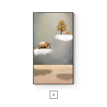 Surreal Abstract Minimalist Landscape Wall Art Fine Art Canvas Prints Modern Pictures For Hallway Living Room Dining Room Auspicious Home Office Interior Decor