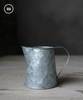 Vintage Cast Iron Coffee Mugs Drinkware Traditional Cottage Style Milk Jugs For Kitchen Table Rustic Original Wrought Iron Tableware