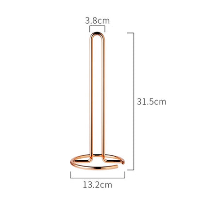Stainless Steel Kitchen Towel Holder Stand Sturdy Rigid Rack For Mounting Kitchen Paper Roll In Silver Gold Or Rose Gold