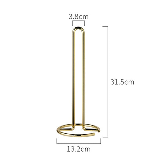 Stainless Steel Kitchen Towel Holder Stand Sturdy Rigid Rack For Mounting Kitchen Paper Roll In Silver Gold Or Rose Gold