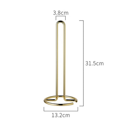 Stainless Steel Kitchen Towel Holder Stand Sturdy Rigid Rack For Mounting Kitchen Paper Roll In Silver Gold Or Rose Gold