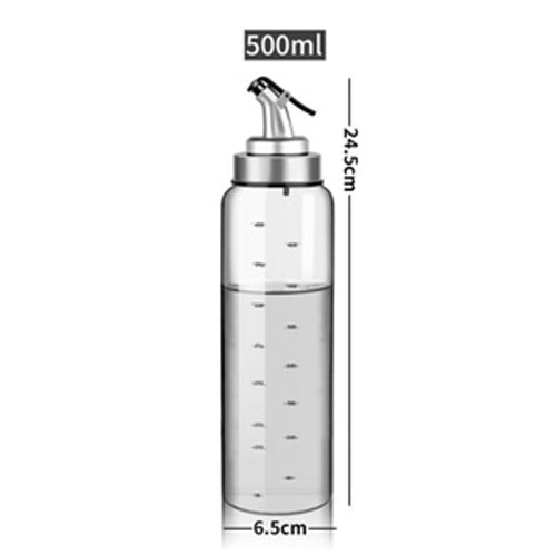 Kitchen Oil Dispenser Bottles For Olive Oil Vinegar Condiments Sauce Storage Glass Bottles With Precision Oil Control Non-Drip Nozzles