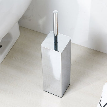 Luxury Brushed Gold Toilet Brush Set Stainless Steel Toilet Bowl Cleaner Brush And Holder Set Gold Silver & Black Bathroom Set