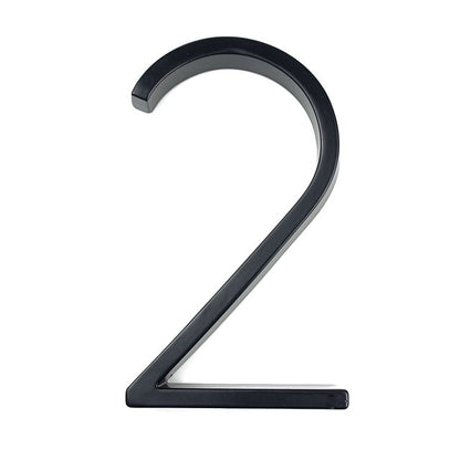 Big House Numbers For Front Door Porch 127mm Waterproof Zinc Alloy Floating Numbers Polished Edge Smooth Touch House Numbers