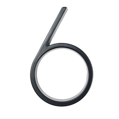 Big House Numbers For Front Door Porch 127mm Waterproof Zinc Alloy Floating Numbers Polished Edge Smooth Touch House Numbers