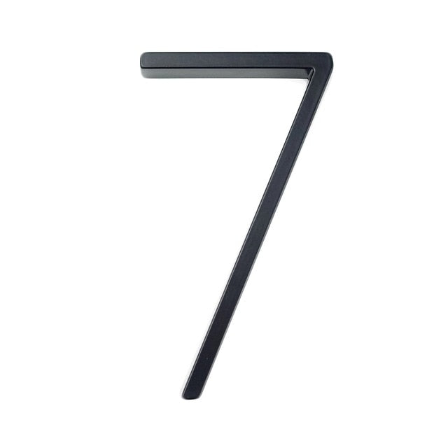 Big House Numbers For Front Door Porch 127mm Waterproof Zinc Alloy Floating Numbers Polished Edge Smooth Touch House Numbers