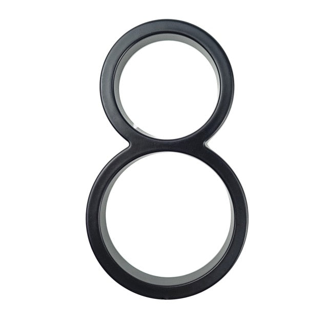 Big House Numbers For Front Door Porch 127mm Waterproof Zinc Alloy Floating Numbers Polished Edge Smooth Touch House Numbers
