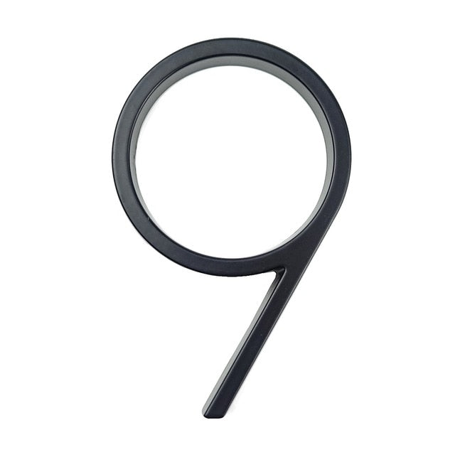 Big House Numbers For Front Door Porch 127mm Waterproof Zinc Alloy Floating Numbers Polished Edge Smooth Touch House Numbers