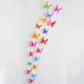 Glitter Butterflies Wall Stickers For Kids Room 3d Crystal Glitter Effect Cute Butterflies For Girls Bedroom Nursery Decor x18pcs