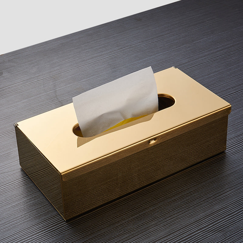 Gold Toilet Paper Holder Box Wall Mounted Gold Black Silver Napkin Dispenser Stainless Steel Tissue Box For Bathroom Or Kitchen