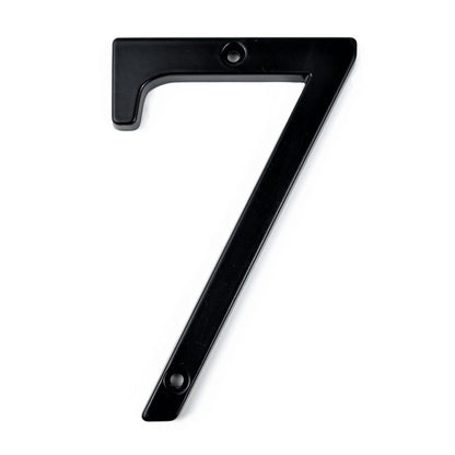 Modern Classic Black House Number For Front Door Big 4" Numbers Zinc Alloy Lacquered Finish Numbers For Outdoor Mailbox Home Signage Digits #0-9