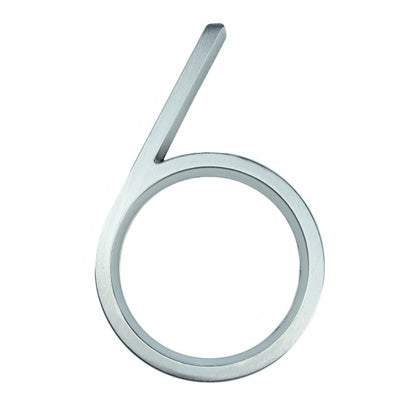 Silver Floating House Numbers For Front Door 12cm Numbers #0-9 Alphabet Letters ABC Zinc Alloy Weather Resistant Modern Outdoor Signage For Home or Office