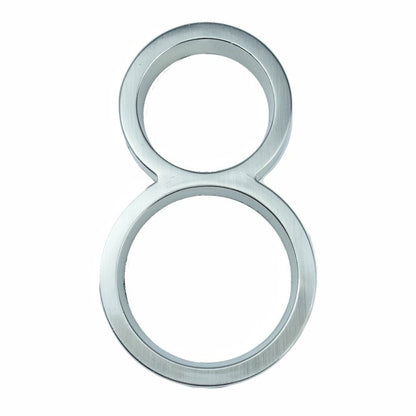 Silver Floating House Numbers For Front Door 12cm Numbers #0-9 Alphabet Letters ABC Zinc Alloy Weather Resistant Modern Outdoor Signage For Home or Office