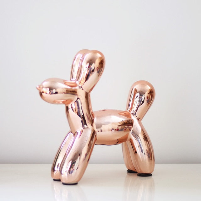 Miniature Balloon Dog Ceramic Figurines Cute Dog Piggy Bank Creative Crafts Modern Fashion Nordic Style Home Decoration Tabletop Ornaments