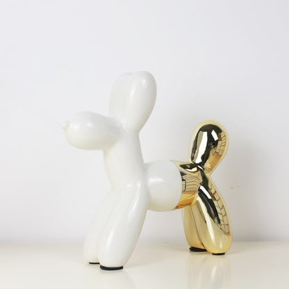 Miniature Balloon Dog Ceramic Figurines Cute Dog Piggy Bank Creative Crafts Modern Fashion Nordic Style Home Decoration Tabletop Ornaments
