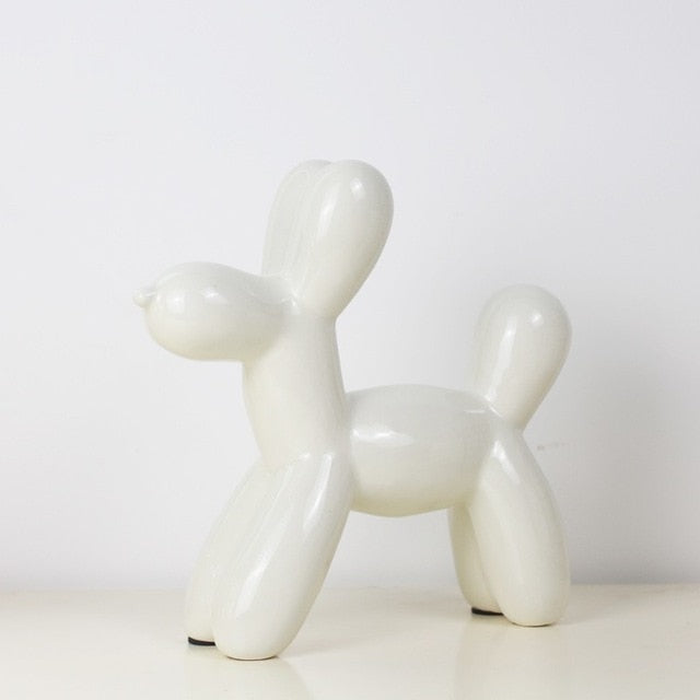 Miniature Balloon Dog Ceramic Figurines Cute Dog Piggy Bank Creative Crafts Modern Fashion Nordic Style Home Decoration Tabletop Ornaments