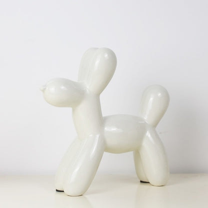 Miniature Balloon Dog Ceramic Figurines Cute Dog Piggy Bank Creative Crafts Modern Fashion Nordic Style Home Decoration Tabletop Ornaments