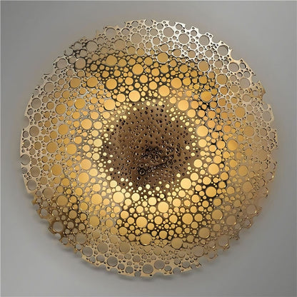 Modern Golden Abstract Elements Designer Wall Art Fine Art Canvas Prints Luxury Pictures For Loft Apartment Living Room Home Office Contemporary Art Decor