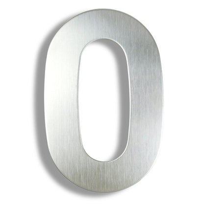 Stainless Steel Executive House Numbers Big 15cm Silver Numbers For Front Door Modern Stylish Home Exterior Signage 6 Inch Digits #0-9 Door Numbers