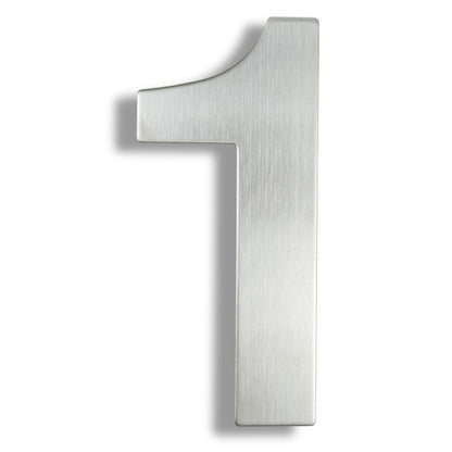 Stainless Steel Executive House Numbers Big 15cm Silver Numbers For Front Door Modern Stylish Home Exterior Signage 6 Inch Digits #0-9 Door Numbers
