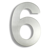 Stainless Steel Executive House Numbers Big 15cm Silver Numbers For Fr ...