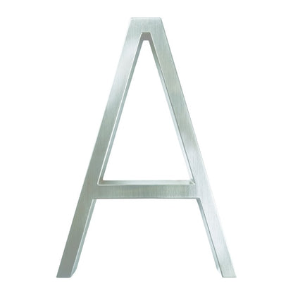 Silver Floating House Numbers For Front Door 12cm Numbers #0-9 Alphabet Letters ABC Zinc Alloy Weather Resistant Modern Outdoor Signage For Home or Office