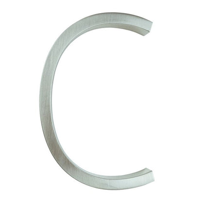 Silver Floating House Numbers For Front Door 12cm Numbers #0-9 Alphabet Letters ABC Zinc Alloy Weather Resistant Modern Outdoor Signage For Home or Office