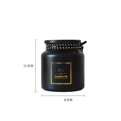 Nordic Style Glass Vase For Tabletop Floral Decoration Golden Matt Black Matt White Flower Vases For Dining Room Table Living Room Scandinavian Decoration
