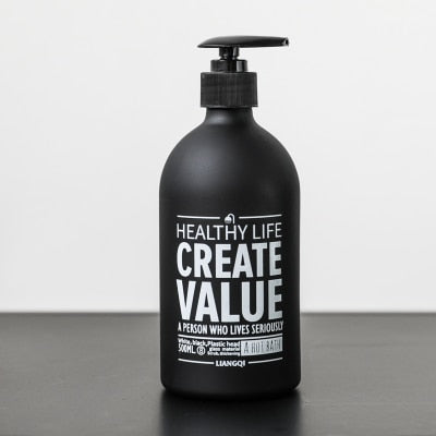 Modern Chic Designer Soap Pump Dispensing Bottles For Hand Sanitizer Body Lotion Shampoo Conditioner Cosmetics Storage Essential Bathroom Accessories