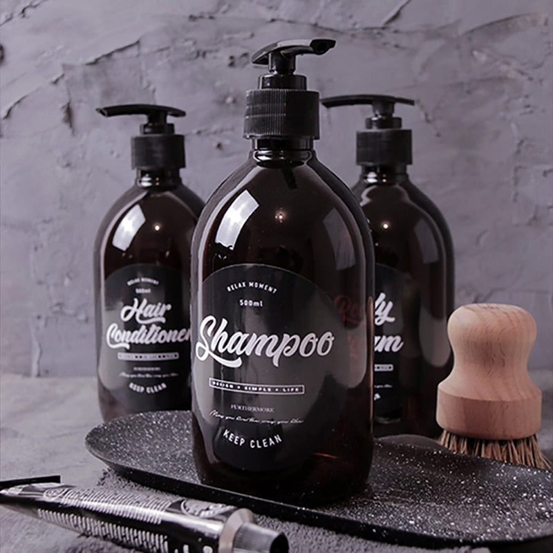 Refillable Nordic Soap Dispenser Lotion Bottles For Liquid Soap Shampoo Hair Conditioner Beauty Cosmetics Beauty Hair Salon Care Essential Bathroom Accessories