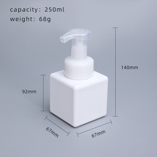 Blank Liquid Soap Dispensers Simple Modern Design Reusable Containers Foam Pump Bottles For Soap Hand Lotion Beauty Hair Cosmetics Essential Bathroom Accessories