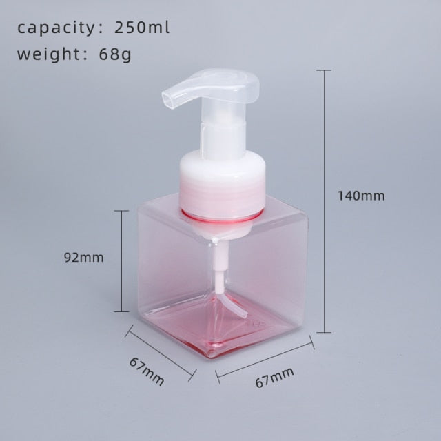 Blank Liquid Soap Dispensers Simple Modern Design Reusable Containers Foam Pump Bottles For Soap Hand Lotion Beauty Hair Cosmetics Essential Bathroom Accessories