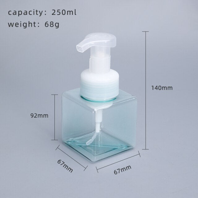 Blank Liquid Soap Dispensers Simple Modern Design Reusable Containers Foam Pump Bottles For Soap Hand Lotion Beauty Hair Cosmetics Essential Bathroom Accessories