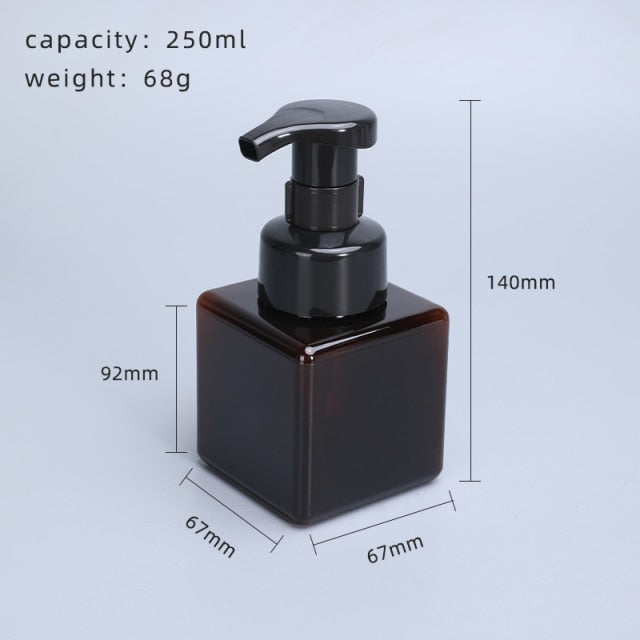 Blank Liquid Soap Dispensers Simple Modern Design Reusable Containers Foam Pump Bottles For Soap Hand Lotion Beauty Hair Cosmetics Essential Bathroom Accessories