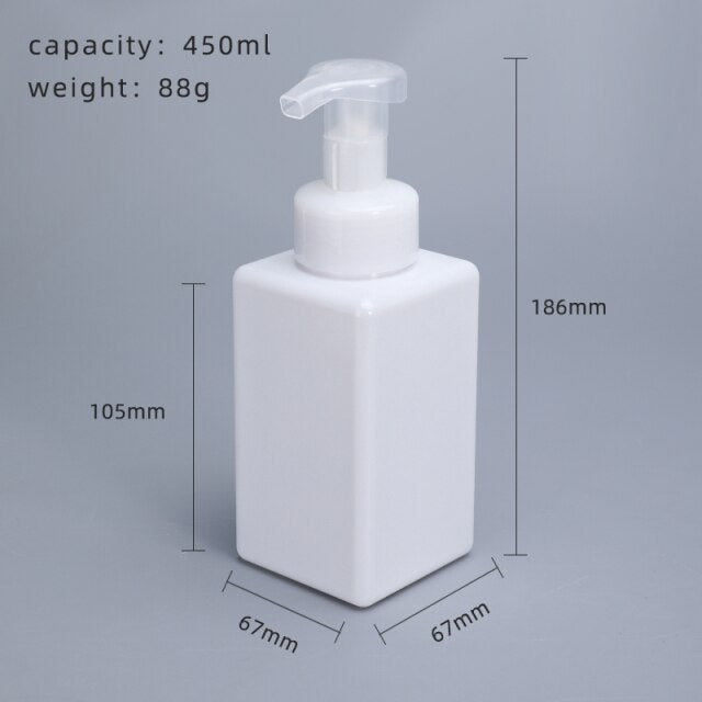 Blank Liquid Soap Dispensers Simple Modern Design Reusable Containers Foam Pump Bottles For Soap Hand Lotion Beauty Hair Cosmetics Essential Bathroom Accessories