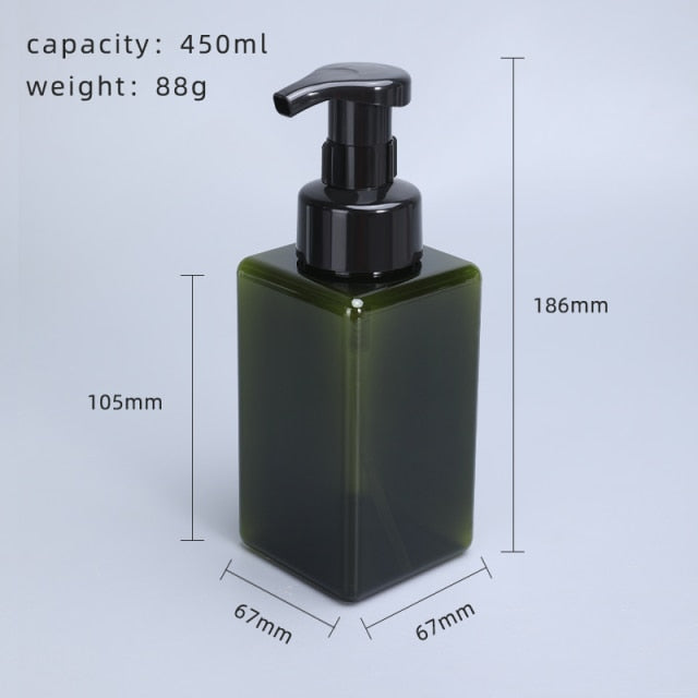 Blank Liquid Soap Dispensers Simple Modern Design Reusable Containers Foam Pump Bottles For Soap Hand Lotion Beauty Hair Cosmetics Essential Bathroom Accessories