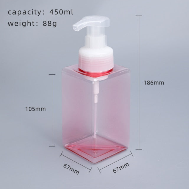 Blank Liquid Soap Dispensers Simple Modern Design Reusable Containers Foam Pump Bottles For Soap Hand Lotion Beauty Hair Cosmetics Essential Bathroom Accessories