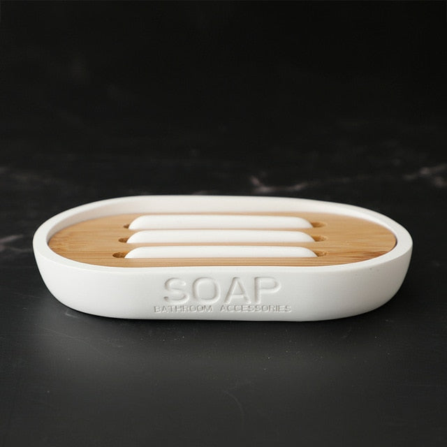 Modern Designer Bathroom Accessories Brush Rinse Soap Lotion Dispenser Toothbrush Holder Soap Tray Gargle Cup Washroom Set in Matte Black or Matte White