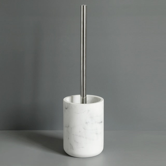 Minimalist Black White Marble Style Bathroom Accessories Set Liquid Soap Dispenser Toothbrush Holder Rinse Cup Soap Dish Toilet Brush Modern Washroom Essentials