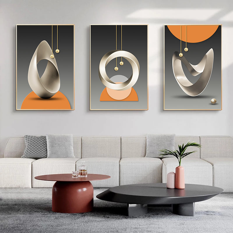 Modern Abstract Surreal Wall Art Fine Art Canvas Prints 3d Effect Visual Symmetry Pictures For Living Room Luxury Apartment Home Office Art Decor