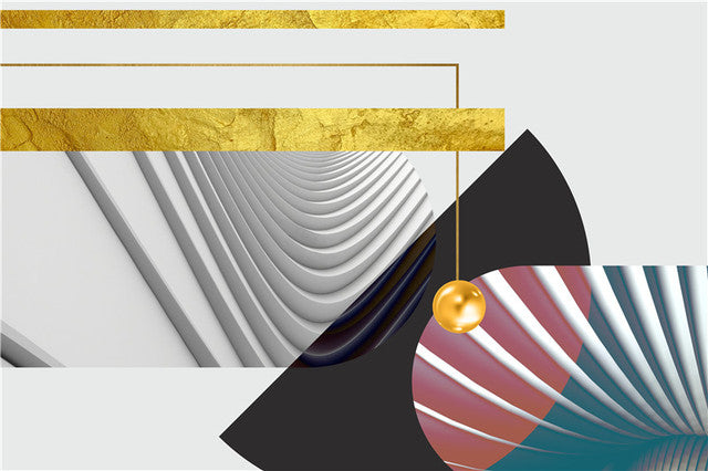 Modern Abstract Surreal Wall Art Fine Art Canvas Prints 3d Effect Visual Symmetry Pictures For Living Room Luxury Apartment Home Office Art Decor