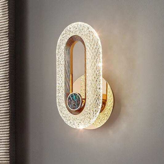 Modern Oval LED Wall Light For Living Room Bedroom Bedside Table Lamp Interior Lighting For Contemporary Home Office Interiors