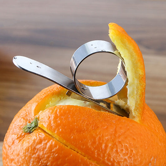 Stainless Steel Citrus Fruit Orange Peeler Gadget Skin Remover Orange Fruit Paring Tool Handy Orange Peeling Fruit Tools Kitchen Gadget