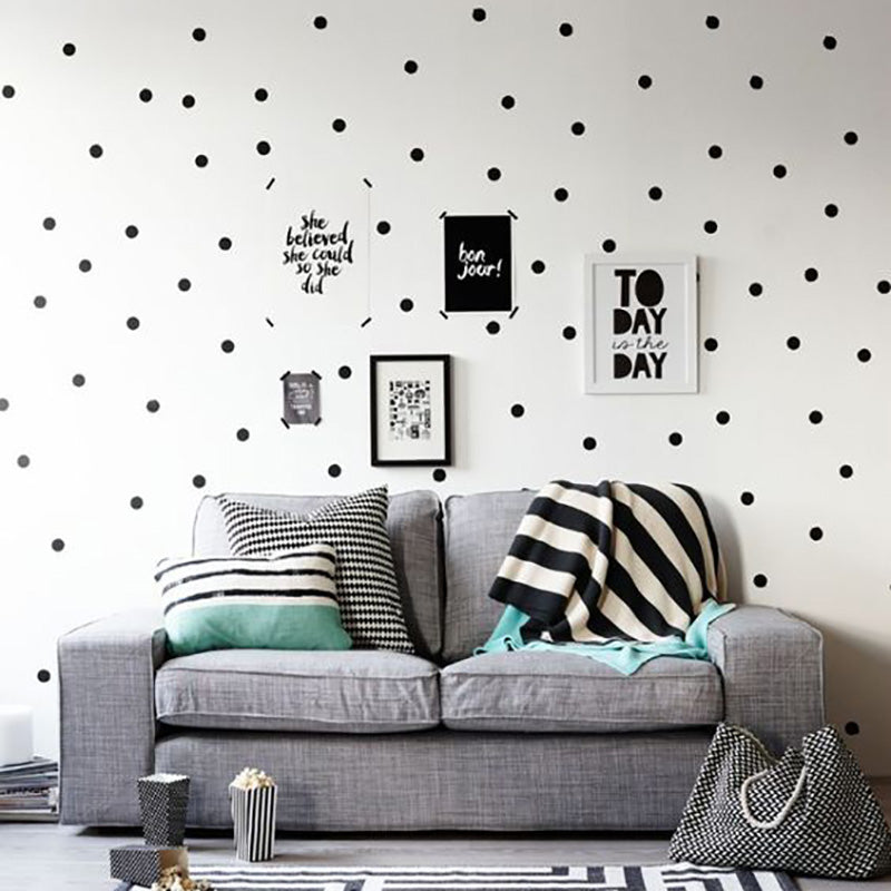 Colored Polka Dots Wall Stickers For Kids Room Wall Decor Colorful Nursery Dots Children's Room Wall Art Modern Baby's Room Decor