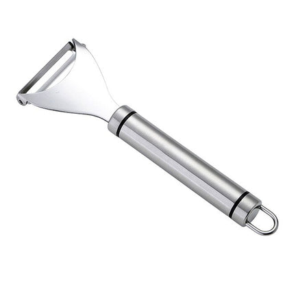 Stainless Steel Potato Peeling Tool For Vegetables Fruit Peeler Sharp Slicer Metal Planing Tool For Creative Food Prep Kitchen Gadgets