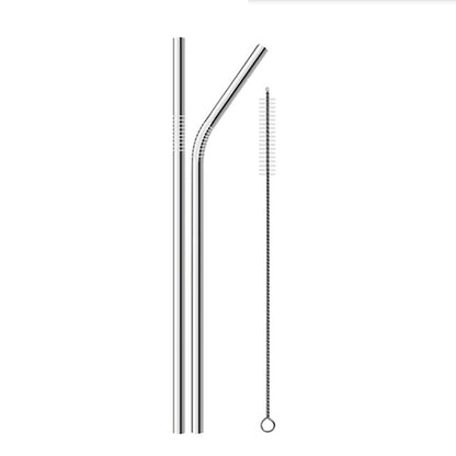 Reusable Metal Drinking Straws Stainless Steel Eco Friendly Long Straws For Everyday Use Drinks Cocktail Bar Accessories