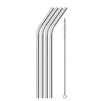 Reusable Metal Drinking Straws Stainless Steel Eco Friendly Long Straws For Everyday Use Drinks Cocktail Bar Accessories