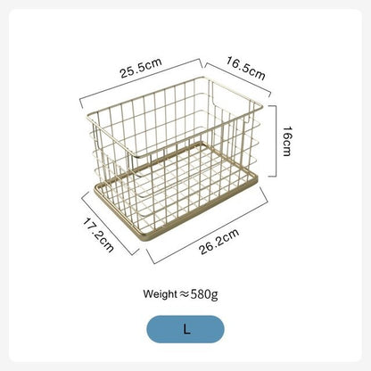 Nordic Luxury Handmade Gold Net Basket Organizer For Bathroom Accessories Cosmetics Towels Clothes Sundries Storage Basket For Washroom Kitchen Essentials